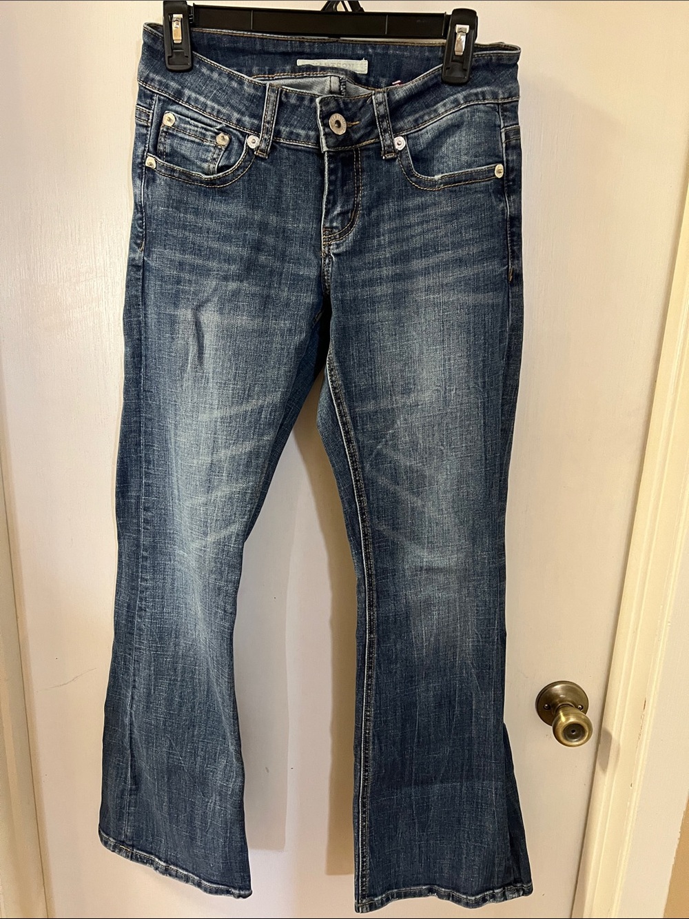Stetson Women's Washed Blue Flare Jeans